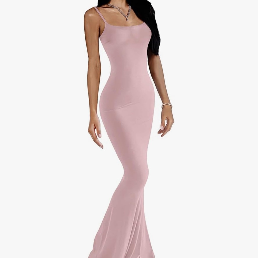 Elegant Pink Maxi Dress